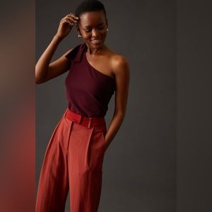 Anthropologie Bishop + Young One-Shoulder Tie Tank